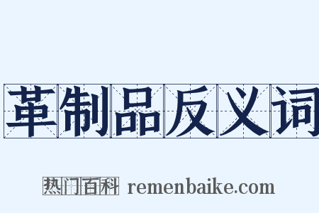 革制品反义词是什么意思的图片